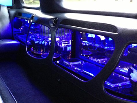 Town Car Limo with built-in bar