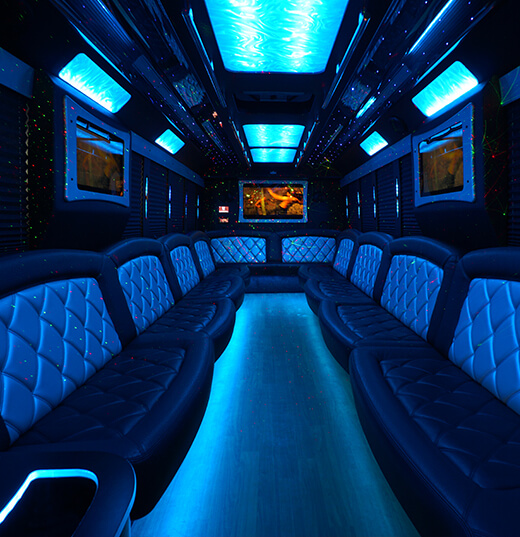 party bus rentals with leather seats